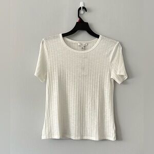 Vintage America Ladies' Slub Ribbed Tee, Size M